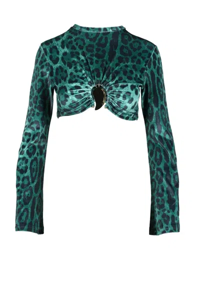 Alberto Audenino Stretch Polyester Top - Green