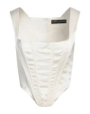 Alberto Audenino Woman Top Ivory Size M Rayon, Viscose, Elastane In White