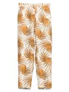 Alberto Biani Beige Silk Trousers