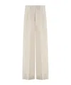 Alberto Biani Wide-leg Tailored Trousers In White
