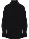 Shop Alberto Biani Black Crepe Blouse