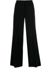 Alberto Biani Trousers Straight Leg Wide-leg Design In Black