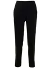 Alberto Biani Black Cady Flare Pants In Black