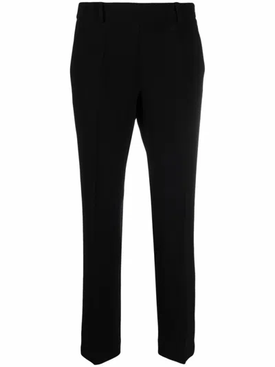 ALBERTO BIANI STRAIGHT LEG CADY TROUSERS