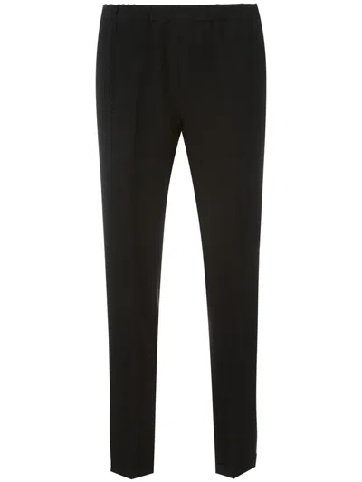 Alberto Biani Black Straight-leg Trousers