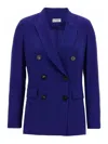 Alberto Biani Viscose Blazer Blazer And Suits In Blue