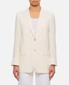 Alberto Biani Tailored Beige Jacket In White