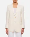 Alberto Biani Tailored Beige Jacket In White