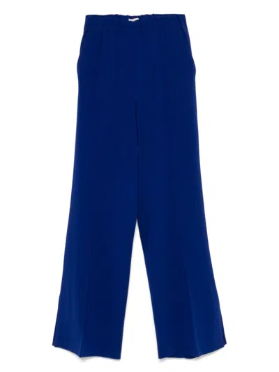 Alberto Biani Blue Cady Elasticated Trousers