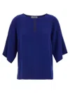 Alberto Biani Kimono Blouse In Blue