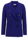 Alberto Biani Viscose Blazer Blazer And Suits In Blue