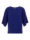 Alberto Biani Kimono Blouse In Blue