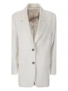 Alberto Biani Buttoned Blazer In Multi