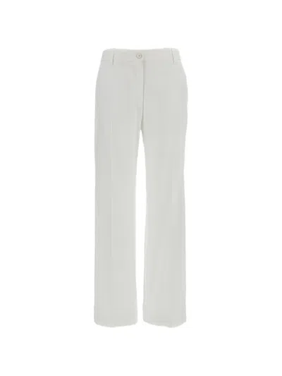 Alberto Biani Buttoned Trousers In White