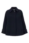 Alberto Biani Caban Coat In Blue