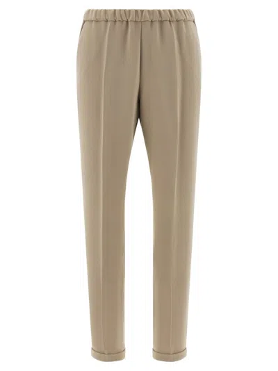 ALBERTO BIANI CADI FABRIC PANTS WITH ELASTIC WAISTBAND