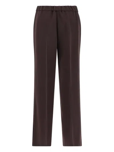 ALBERTO BIANI CADY ELASTIC-WAISTBAND STRAIGHT TROUSERS