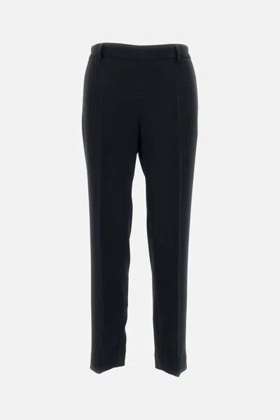 Alberto Biani Cady Elasticated Trousers In Black