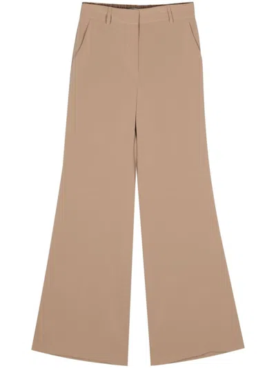 Alberto Biani Cady Flared Trousers In Pink