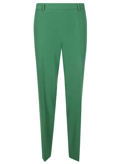 Alberto Biani Cady Half Elastic Trousers In Green