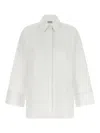 Alberto Biani White Oversized Solid Shirt In White