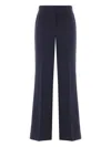 Alberto Biani Central-crease Flared Trousers In Blue