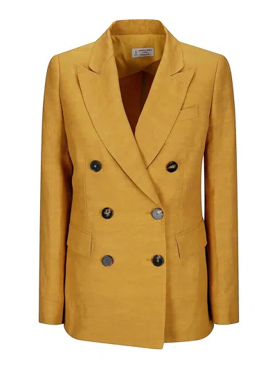 Alberto Biani Double -breasted Jacket In Mixed And