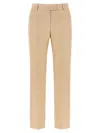 Alberto Biani Tailored Trousers With Button Detail And Pockets In Neutral