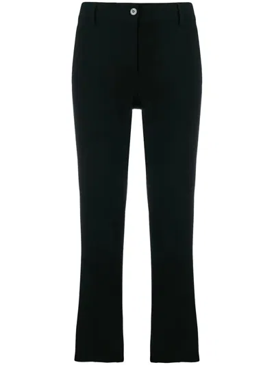 Alberto Biani Classic Cropped Trousers In Black