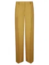 Alberto Biani Classic Palazzo Trousers In Yellow