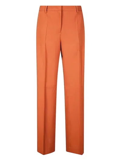 Alberto Biani Classic Tailored Trousers In Orange