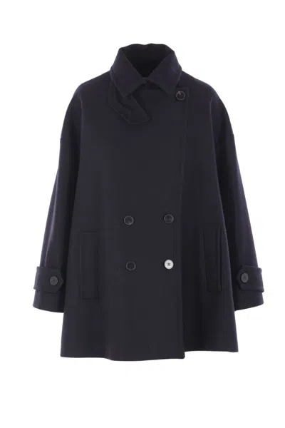 Alberto Biani Coats In Black
