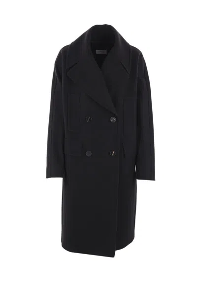 Alberto Biani Coats In Black