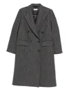 Alberto Biani Coats Blacks And Greys In Gray