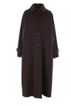 Alberto Biani Coats In Brown