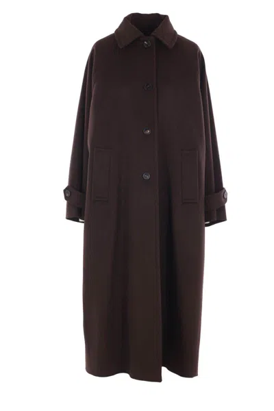 Alberto Biani Coats In Brown