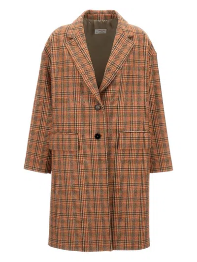 Alberto Biani Coats In Brown