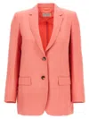 Alberto Biani Coral Pink America Blazer In Coral