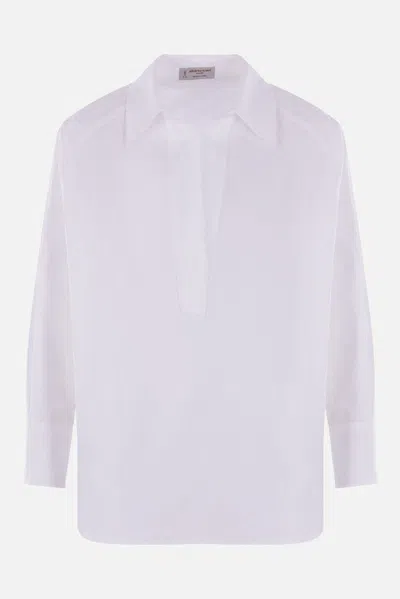 Alberto Biani Cotton Blouse In White