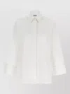 Alberto Biani White Oversized Solid Shirt In White