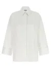 Alberto Biani White Oversized Solid Shirt In Neutral