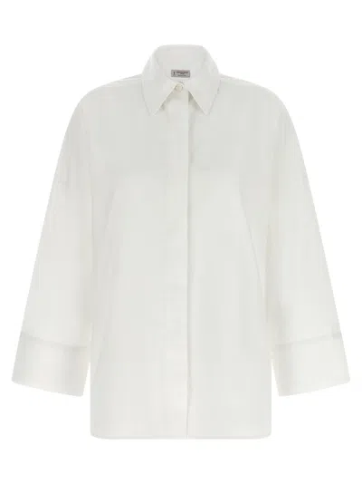 Alberto Biani Cotton Shirt In Neutral