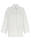 Alberto Biani White Oversized Solid Shirt In White