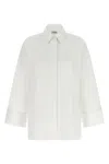 Alberto Biani White Oversized Solid Shirt In White