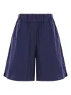 Alberto Biani Cotton Shorts In Blue