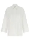 Alberto Biani White Oversized Solid Shirt In White