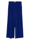 Alberto Biani Cady Elasticated Trousers In Blue