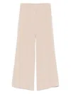 Alberto Biani Crepe Palazzo Pants In Neutrals