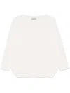 Alberto Biani Crepe-texture Blouse In White
