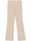 Alberto Biani Crepe Trousers In Neutrals